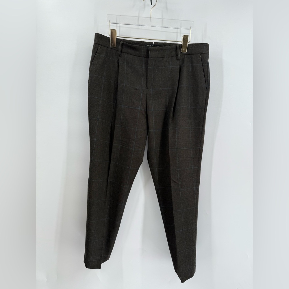 PT01 Torino women’s pants charolett wool blend pants size 46 -12‎
